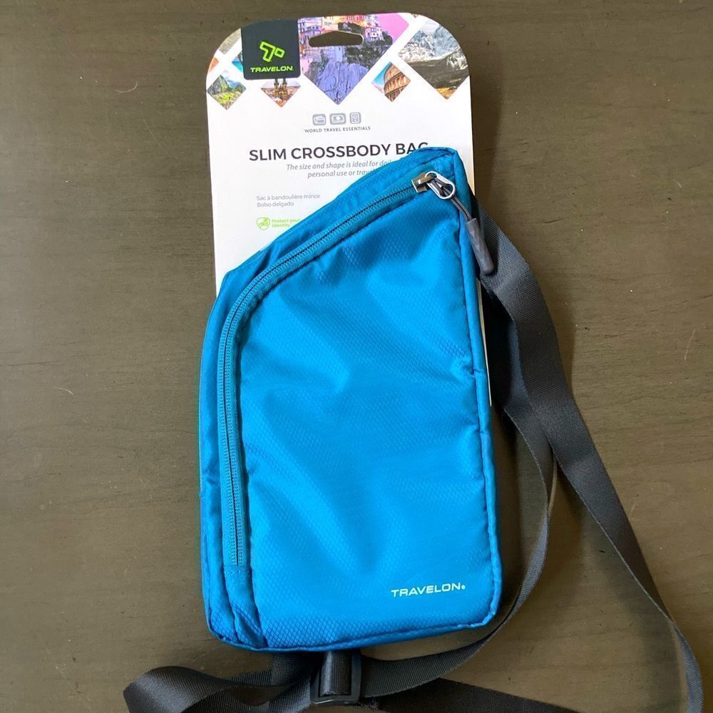 NWT Travelon Lightweight Slim Crossbody Travel Bag